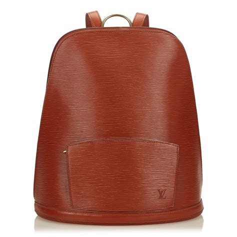 vintage louis vuitton epi leather backpack|louis vuitton alma backpack.